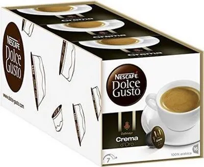 Image de Nescafé Dolce Gusto Dallmayr Crema d Oro 16 capsules, paquet de 3