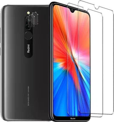 Image de Verre blindé pour Xiaomi Redmi 8 film de protection 2x caméra verre de protection film 2x blindage