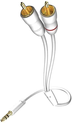 Produktbild von Inakustik 0.5m Star MP3 Audio Cable, 3.5mm, 2 x RCA, Gold
