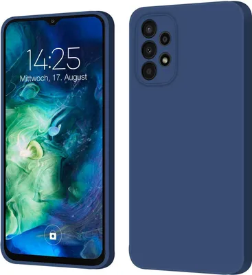 Produktbild von Hülle für Samsung Galaxy A23 5G Case Cover Bumper Silikon Softgrip Schutzhülle Farbe: Blau