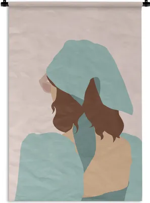 Produktbild von MuchoWow® Wandteppich Wandbehang Sommer - Frauen - Kleidung 60x90 cm Tapisserie Dekoration Wandtuch - Foto-Teppich - Abwaschbar