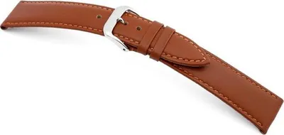 Produktbild von Happel Lederband Arezzo 14mm cognac, glatt