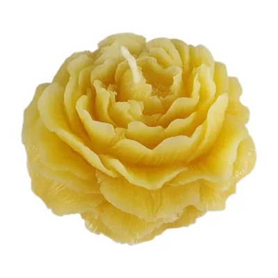 Produktbild von Rosenkerzen 3er Set 4 cm halb geöffnet – handgegossene Rosen, Bienenwachskerzen