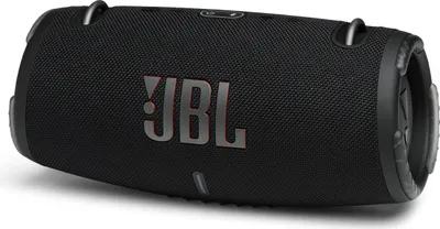 A black JBL Xtreme 3 portable speaker is shown against a white background.