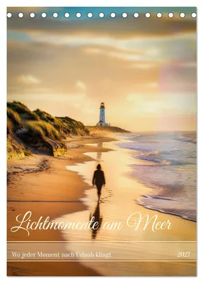 Produktbild von Lichtmomente am Meer (Tischkalender 2027 DIN A5 hoch), CALVENDO Monatskalender