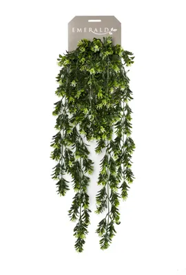 Produktbild von künstliches Buchsbaumbündel blühend mit 6 Ranken zum hängen grün 75cm Emerald WA