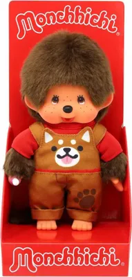 Immagine prodotto di Ragazzo con salopette Shiba | 20 cm | Bambola Monchhichi | Moda