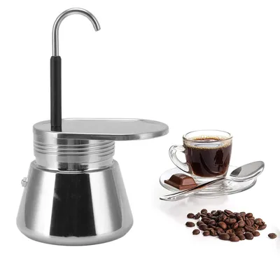 Produktbild von Herdkocher für Espresso, Edelstahl-Moka-Kanne