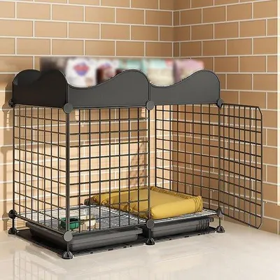 Produktbild von Famanu Hundebox - Faltbar mit herausziehbarem Schublade - 75x39x69cm