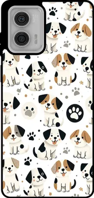 Produktbild von Smartphonica Handyhülle passend für Motorola Moto G73 mit  hundedruck - TPU-Rückseite Fall Hund Design