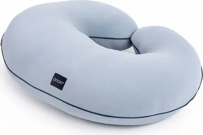 Produktbild von Stillkissen Poofi Puuki Rogal 50x60 cm Baumwolle Dusty Blue