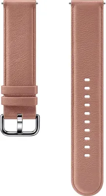 Produktbild von Samsung Galaxy Watch Active 2 Lederarmband, Pink Gold, 20 mm