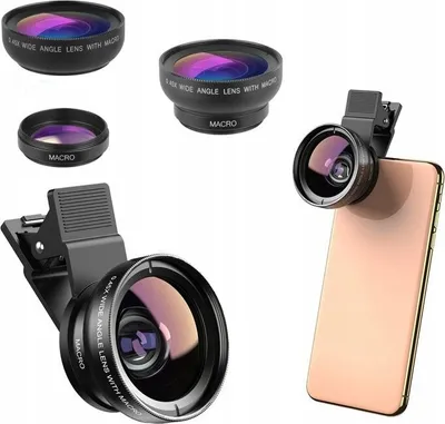 Immagine prodotto di Set di lenti macro 2 in 1 12,5x e grandangolo 0,45x per telefono / APL-0,45WM