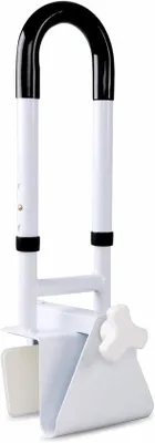 Image de Barre d'appui pour salle de bain destinée aux personnes âgées, réglable en hauteur et en largeur