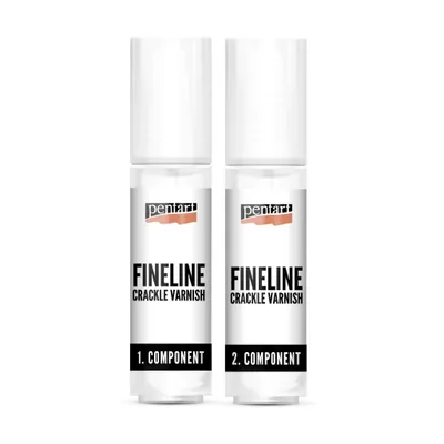 Immagine prodotto di Set di colori crepla PENTART Fineline, 2 componenti, 20 ml