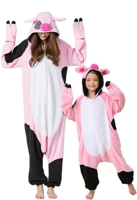 Productafbeelding van Uni Onesie Pyjama - Draak Kostuum - Cosplay Feest - Dierenprint - One Size - Zwart