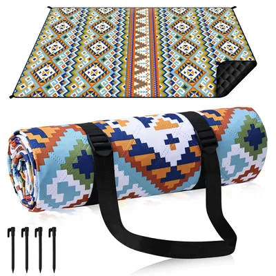 Produktbild von Omgoods – Boho-Picknickdecke, 150 x 200 cm, wasserdicht