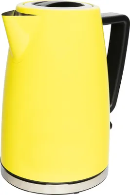 Produktbild von Edelstahl Wasserkocher in trendigem Retro-Look 1,7L, gelb