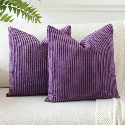 Immagine prodotto di Set di 2 federe per cuscini, 60x60 cm, color lilla