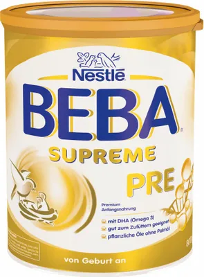Produktbild von Nestlé BEBA Supreme Pre, Säugling Milch, Babynahrung, Anfangsmilch, Von Geburt an, Dose, 6 x 800 g, 12365964