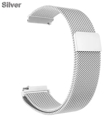Zdjęcie produktu dla Bransoleta Milanese do zegarka Huawei Watch GT5 46/41 mm - stal nierdzewna - zapięcie magnetyczne - 22 mm - srebrna