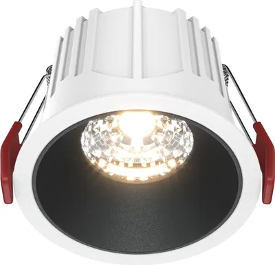 Produktbild von Maytoni Alfa LED Downlight, Einbauleuchte 15W Schwarz / Weiss 90Ra Ø8,5mm Warmweiss