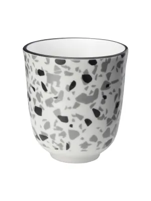 Produktbild von ASA Becher Terrazzo, schwarz  d. 7,5 cm . h 8 cm