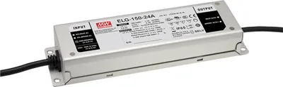 Produktbild von MEANWELL ELG-150-42B-3Y, AC-DC LED-Installationsnetzteil, Metallgehäuse, IP67 150W 42V 3,57A CV+CC dimm. + PE