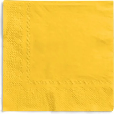 Produktbild von MANK Serviette in Gelb aus Tissue 3-lagig, 33 x 33 cm, 100 Stück