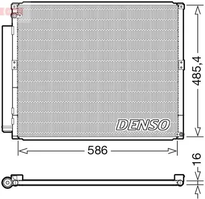 Produktbild von DENSO DCN50113 Kondensator Klimaanlage Klimakondensator für TOYOTA LAND CRUISER (KDJ12, GRJ12) +Trockner