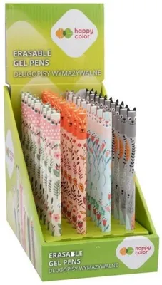 Zdjęcie produktu dla Długopis wymaz. Uszaki Floral Art nieb (36szt) - GDD