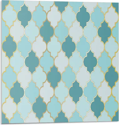 Immagine prodotto di Motivo con forme d'onda - Autoadesivo - Rivestimenti murali - Pannello murale - Decorazione murale - Pannelli murali decorativi - Pannelli murali 3D - Design murale autoadesivo - 4 pezzi 50 x 50 cm