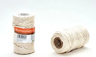 Produktbild von Baumwollkordel ,  100g, 20 m x 3 mm, auf Hülse