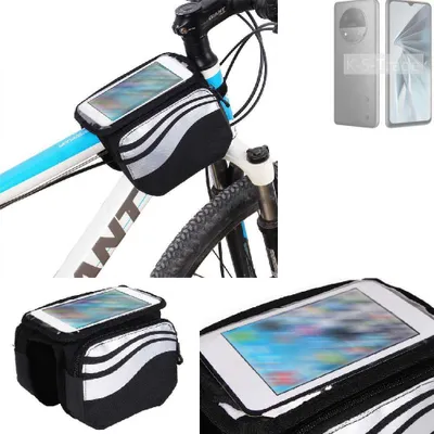 Produktbild von K-S-Trade Rahmentasche Fahrrad-Halterung kompatibel mit ZTE Extress 50 Rahmenhalterung Fahrrad Handyhalterung Fahrradtasche Handy Smartphone Halterung