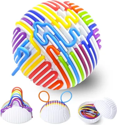 Produktbild von Sensorik Spielzeug für Kinder ab 3+ und Erwachsene,Montessori Silikon Sensory Fidget Spiel Toys,Autismus Spielzeug mit 16 Zählstangen Schnüren