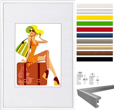 Immagine prodotto di Cornice in plastica | Bianca | 13x18 cm