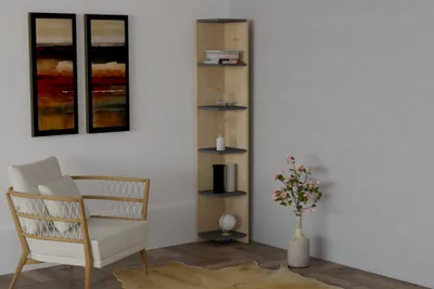 Immagine prodotto di Skye Decor, Porto, libreria, zaffiro, 100 % MELAMINE COATED SLIPBOARD, 25 x 25 x 160 cm