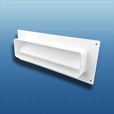 Produktbild von Wandanschluss flach mit Rückstauklappe : 125 (220x55) System: 125 (220x55)