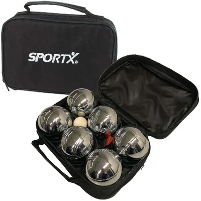 Produktbild von SportX Boule Set - 6 Metallkugeln für Outdoor-Spielspaß
