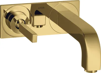 Produktbild von Einhebel-Waschtischmischer AXOR CITTERIO DN 15 UP m Pl m Ala 165mm pol. go optic mit Auslauf 165 mm polished gold optic