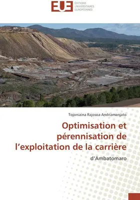 Produktbild von Optimisation et pérennisation de l'exploitation de la carrière
