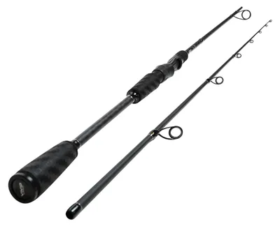 Image de Canne à pêche spinning en carbone 30T avec poignées ergonomiques