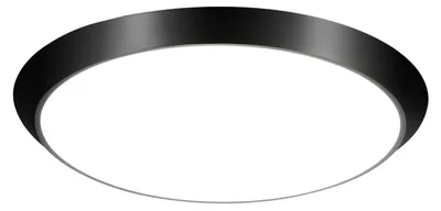 Image de ZMH Plafonnier LED Smart, noir avec détecteur de mouvement Plafonnier blanc neutre Luminaire antichambre IP44 15W 30cm pour magasin Cuisine