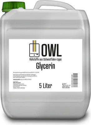 Produktbild von Glycerin 5L VG Glycerin Pflanzlich Vegetable Rohstoff Glycerol hochrein