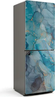 Zdjęcie produktu dla Abstrakcyjne fale i plamy - Magnetyczna osłona lodówki - Folia dekoracyjna magnetyczna do kuchni - Magnes na lodówkę deco - Samoprzylepna tablica magnetyczna - Folia magnetyczna na drzwi lodówki - 70x190 cm