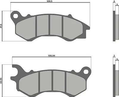 Produktbild von Malossi BRAKE PADS Bremsbeläge