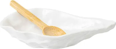 Produktbild von Räder Austernschale Porzellanschale mit Holzöffel