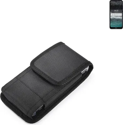 Produktbild von Holster Gürteltasche kompatibel mit Nokia C21 Holster Gürtel Tasche wasserabweisend Handy Hülle Schutz Hülle Outdoor schwarz K-S-Trade