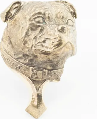 Produktbild von Staffordshire Bull Terrier, Staffordshire Bullterrier - Türklopfer in Form eines Hundekopfes, Messing-Türklopfer, Retro-Dekoration an der Tür der Marke Art-Dog