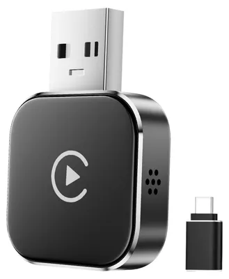 Drahtloser Android Auto & Carplay Adapter 2 in 1, Bluetooth 5.0, WiFi, USB-C
